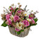 floral arrangement in a basket. Barbados